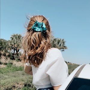 BRAND NEW - Luxury Silk Handmade Hair Scrunchie